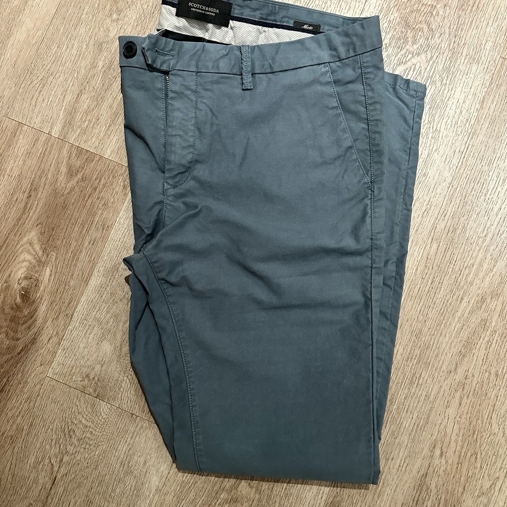 Scotch & Soda Men’s BlueGrey Chino Pants